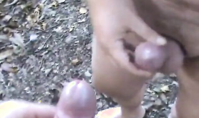 Outdoor Handjob with My Buddy Jo