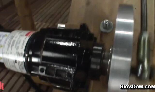 Gay in Jocks and Boots Machine Fucked