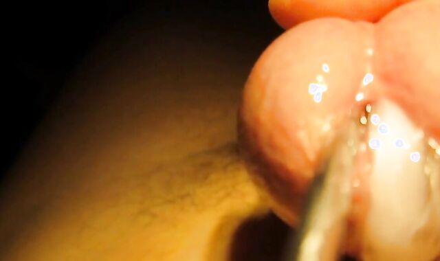 Sounding & Stretching Urethra Before Cumming Hard