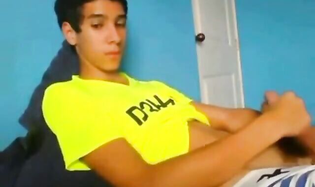 Latin Amateur Twink Masturbating Solo