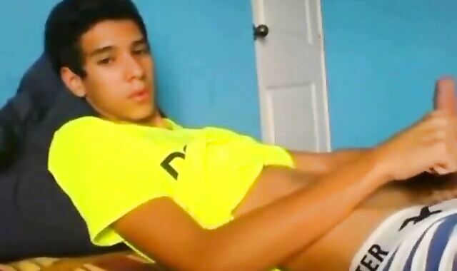 Latin Amateur Twink Masturbating Solo