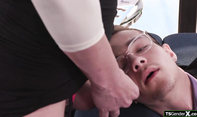 Im rubbing my dick ifo my hot tgirl boss