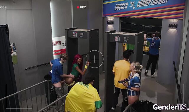 Trans anal reamed at security checkpoint