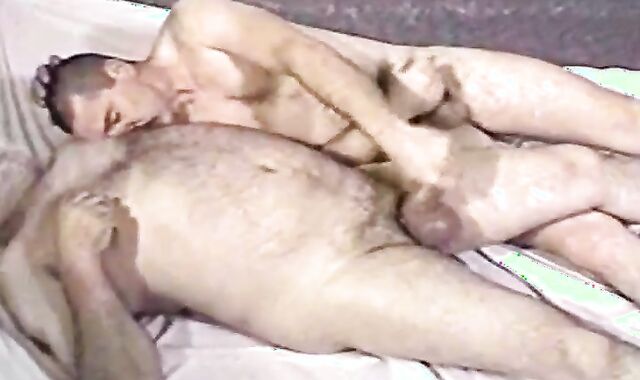 Daddy Bear and Twink Play with Their Dicks