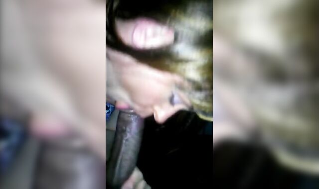 Crossdresser Sucks a Big Black Cock