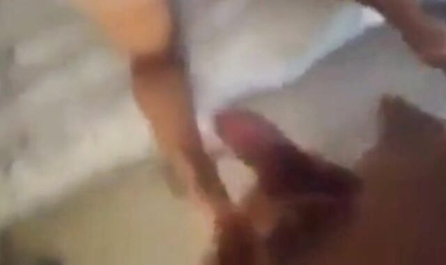 Twinks bareback: Big Colombian cock pounds tight Latin hole