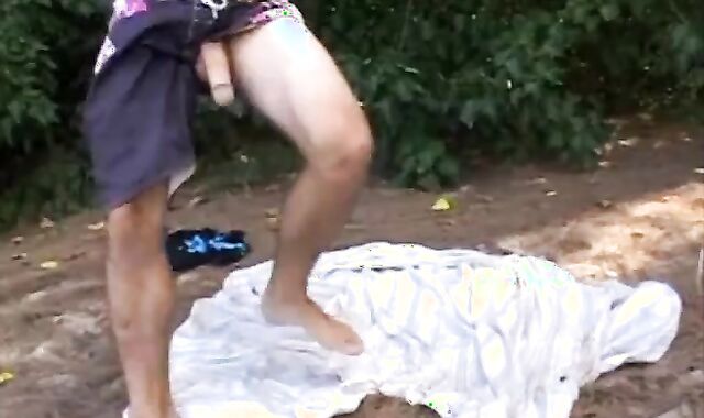 Naked biker has a thing for firm catapulting