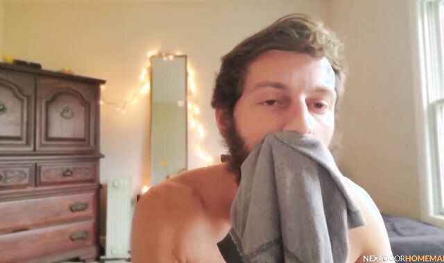 Next Door Homemade - Andre revealing uncircumcised prick