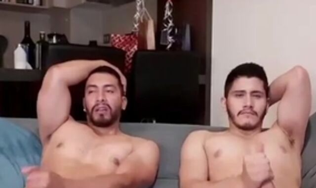 Muscle fag duo From Chile Have caboose foray On camera