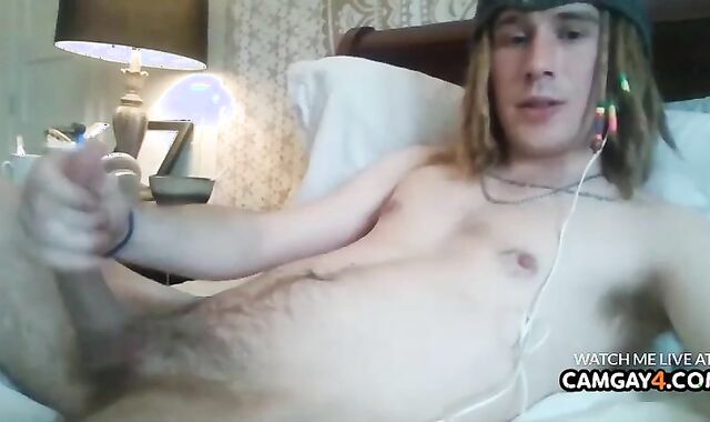 youthfull twunk Wanks Off whilst Being Filmed