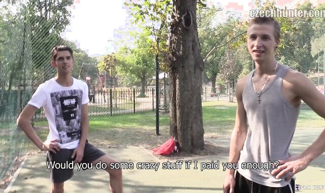 Czech Hunter: 2 Boys Pull out Cravings