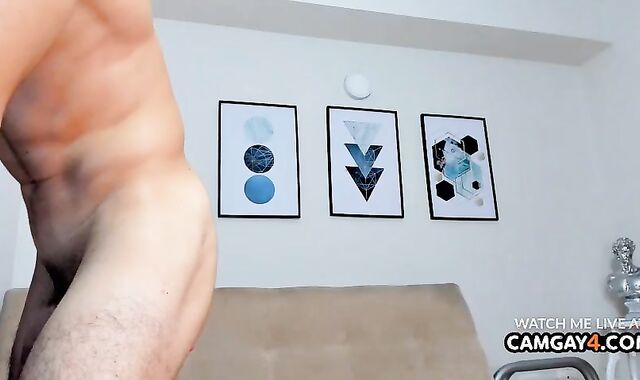 spectacular muscled twunk With Lens With lovemaking-fake penis In His dark slot