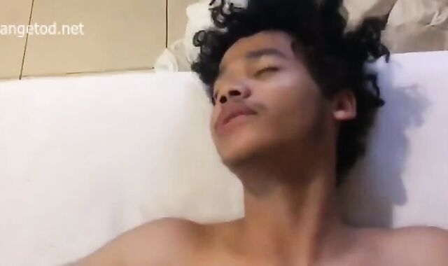 Indonesian pair porking On couch