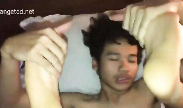 Indonesian pair porking On couch