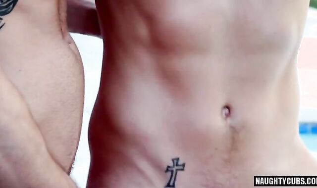 humungous impaler gay three And cum shot