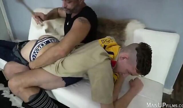 Uniformed Twink Gets Trained
