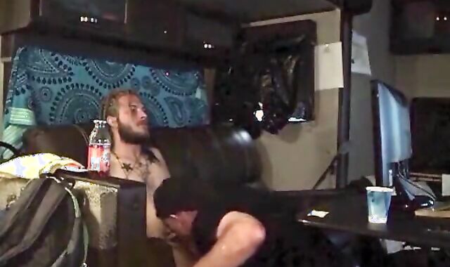 gay-for-pay DEGUSTATING DREW'S massive man meat