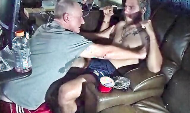 gay-for-pay DEGUSTATING DREW'S massive man meat