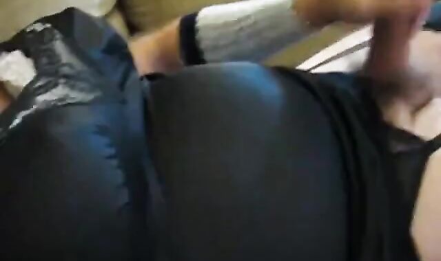 Big Cock Crossdresser Cums in Girl's Lingerie