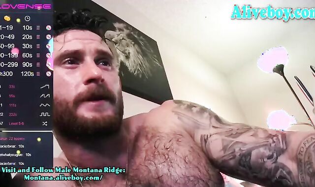 Muscle Grizzly Plays With A Fleshlight And Jacks Until he shoots meaty Fountain