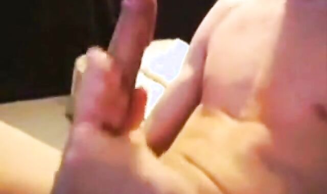 Skinny Twink Strokes His Big Cock Solo 2