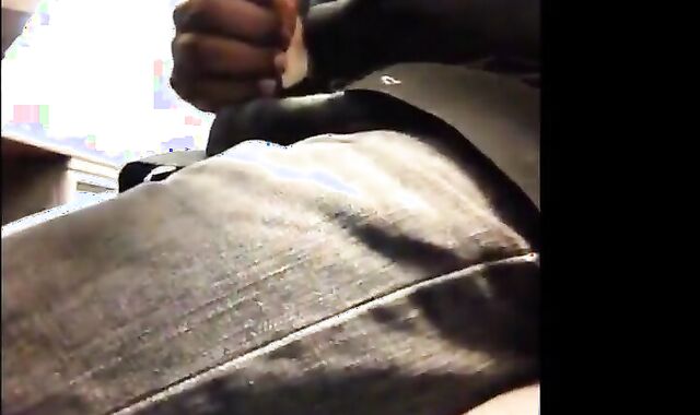 Black Cubicle Masturbation: Caught Jerking Off by Coworker