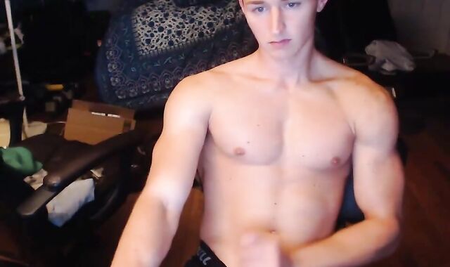 Fit twunk Knocks On Out