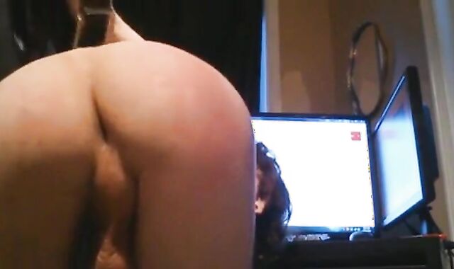 Sissy CD Spanks and Fucks Smooth Pussy 2