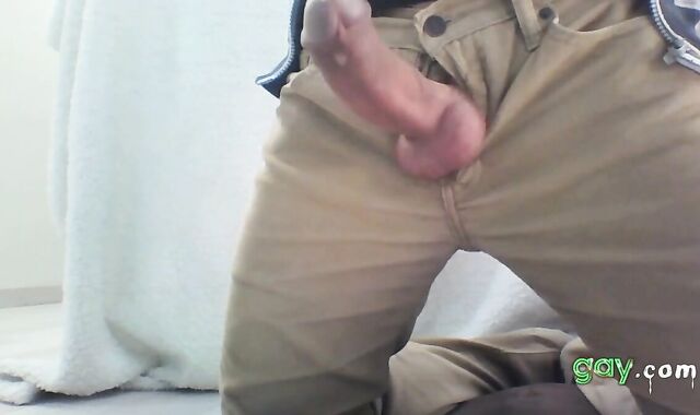 Big Cock Masturbation Leads to Handsfree Cum
