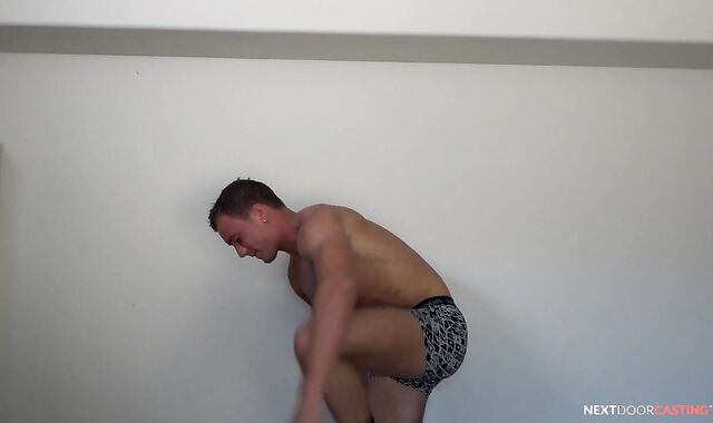 Next Door Audition - Brown-haired Logan Thomas enjoys stiff slamming