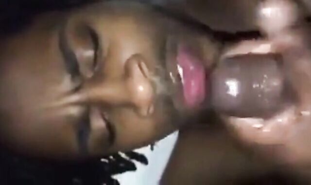 Black Amateur Takes Big Cock, Gets Facial
