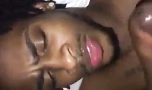 Black Amateur Takes Big Cock, Gets Facial