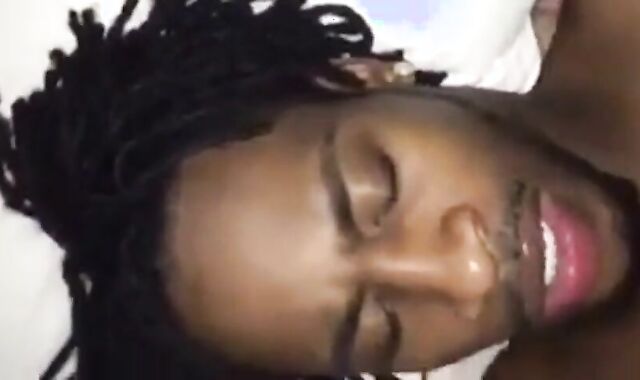 Black Amateur Takes Big Cock, Gets Facial