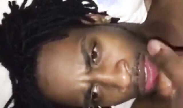 Black Amateur Takes Big Cock, Gets Facial