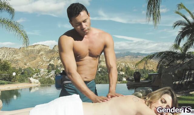That outdoor massage got my ts dick hard