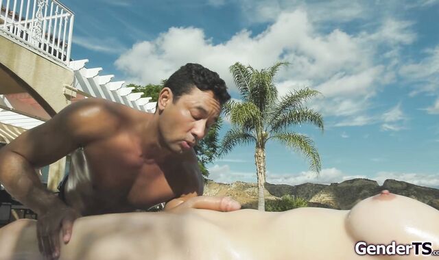 That outdoor massage got my ts dick hard
