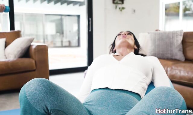 Ehm your tgirl dick ripped your leggings