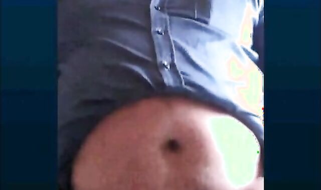 Fat Turkish Grandpa Strokes His Cock