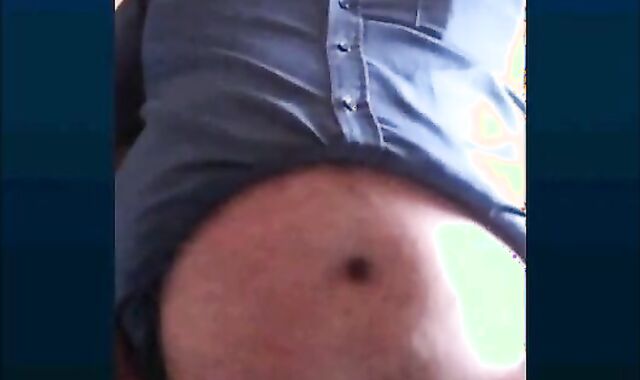 Fat Turkish Grandpa Strokes His Cock