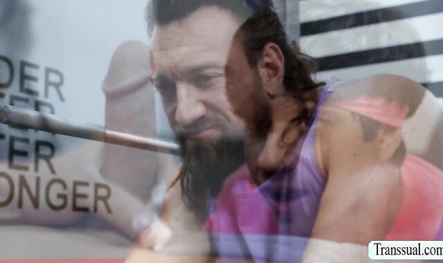 Must Watch this Threesome anal in the gym