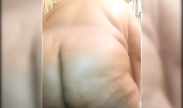 Fat Black Amateur Shows Dick, Ass & Tits