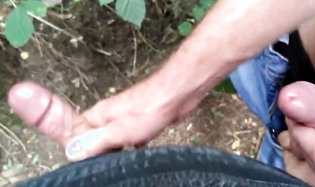 Outdoor Hand Relief for a Horny Man 2