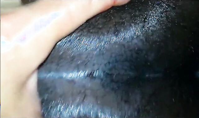Black Guy Gets an Anal Massage and Fuck from a Young Stud