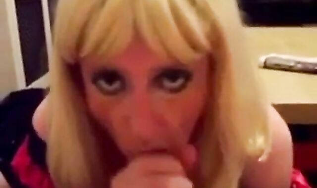 Submissive Crossdresser's Blowjob Training 3