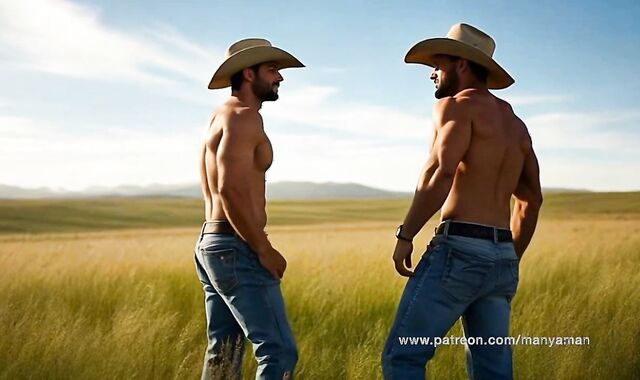 AI Cowboys Suck Cum - ManyAMan