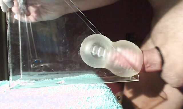 Daddy's Fleshlight Gets Filled with a Huge Load