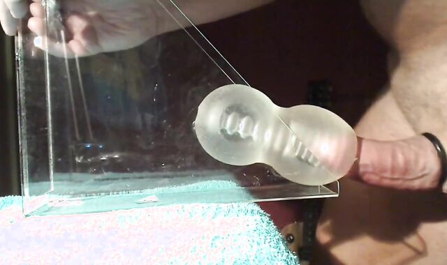 Daddy's Fleshlight Gets Filled with a Huge Load