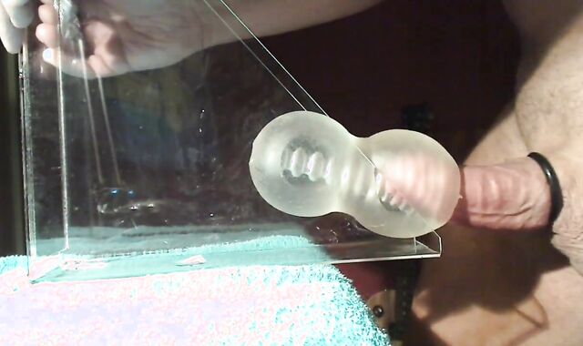 Daddy's Fleshlight Gets Filled with a Huge Load