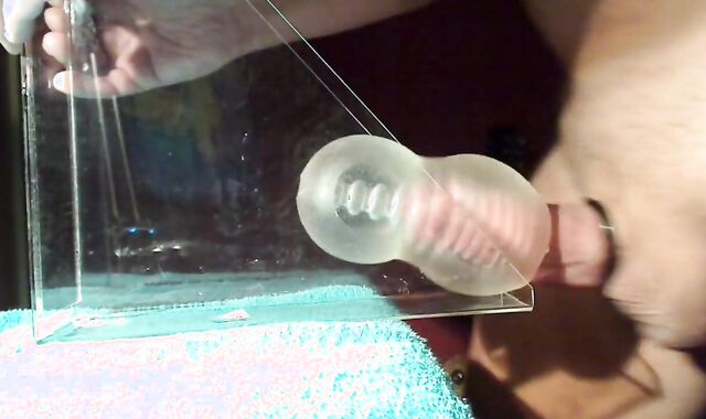 Daddy's Fleshlight Gets Filled with a Huge Load