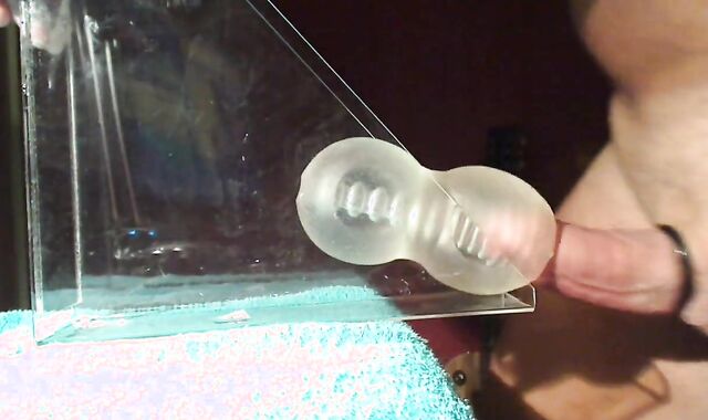 Daddy's Fleshlight Gets Filled with a Huge Load